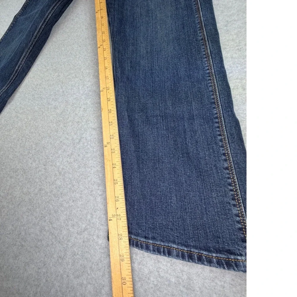 Wrangler Regular Fit Mens Jeans Dark Wash Blue Straight Leg 34x29 1796601